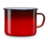 Casserole à Lait, Acier Émaillé 14cm, Bouilloire Émaillée 1,8L Induction Vintage Briebe Ignea Rouge 9