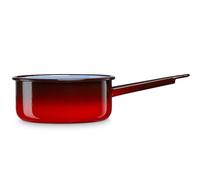 Casserole à Lait, Acier Émaillé 14 cm, Bouilloire Poignée 1 L Induction, Vintage Briebe Ignea Rouge 9 G