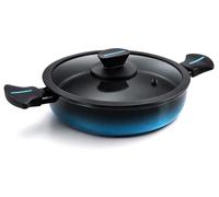 Briebe Mare MARE Cocotte à induction en acier forgé 28 cm, revêtement antiadhésif sans PFOA, bleu