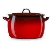 Faitout à Induction 12cm, Marmite 1,3L avec Couvercle Acier Emaillé Tous Feux Ignea Rouge