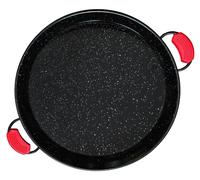 Briebe PAN65 Poêle à paella Valenciana 65cm, acier émaillé antiadhésif, 22 portions de paella noir