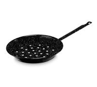 Poele à Chataignes Induction 26 cm Acier Émaillé Tous Feux Feu, Gaz, Four Briebe Levante Noir 6 G