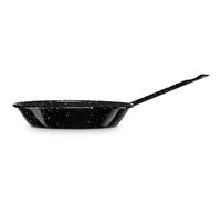 briebe Poêle à induction 28 cm en acier émaillé, 4,3 L, convient pour vitrocéramique, feu, gaz, four, soulèvement noir chiné