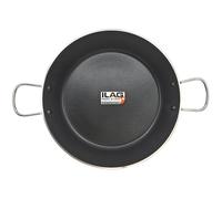 briebe Zafran Poêle à paella à induction anti-adhésive ILAG écologique sans PFOA, épaisseur 3 mm, aluminium pressé, convient à toutes les cuisines, vitrocéramique, gaz, four 38 cm