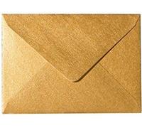 Briefumschläge24Plus de 25 mini enveloppes doré pour cartes de visite et 6 x 9 cm-fermeture par humidification d'une zone collante, grammage 90 g/m²