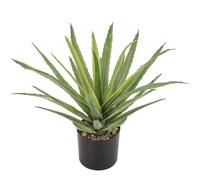Briful Plante artificielle Agave 33 cm - Plantes artificielles en pot - Aloe vera - Plantes décoratives d'intérieur - Plantes succulentes artificielles pour la maison, la salle de bain