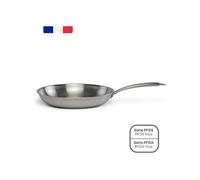 Brigade - Poele en acier inoxydable 28 cm - MEP159 - Acier inoxydable Triply - Tous feux dont induction - Made in France