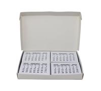 Bright Ideas Lot de 50 mini-onglets de calendrier 2025 pour planification de bureau, travaux manuels scolaires, idéal pour le lieu de travail ou la salle de alendrier détachable - chaque page