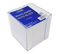 Bright Ideas Lot de 700 feuilles de bloc de notes transparentes 80 g/m² Blanc 9 cm x 9 cm Recharge idéale pour bloc-notes Petit papier à lettre pour bloc de messages pour l'école ou le bureau à