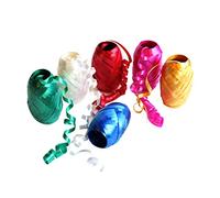 Bright Ideas PK06 Ruban à friser Couleurs assorties Bleu, Rouge, Blanc, Or, Rose et Vert. 6 x 20 mètres de ruban à friser pour emballage cadeau, attaches de ruban et ficelle pour ballons. BI0138