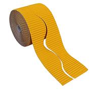 Bright Ideas Rouleau de bordures ondulées Doré 10 cm x 7,5 m