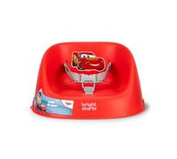 Bright Starts, Réhausseur de Chaise Bébé Disney Cars My Spot Facile à Nettoyer, Harnais 3 Points, Sangles Amovibles Lavables, Rouge