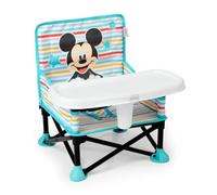Bright Starts, Rehausseur Portable Disney Mickey Mouse Pop 'N Sit avec Tablette pour Repas, Utilisation Intérieur/Extérieur, pour Enfants de 6 Mois à 3 Ans, Bleu