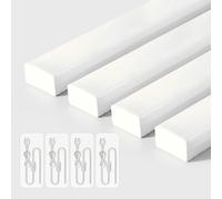 BrightFly Lot de 4 Réglette LED 120cm, 33W 3610LM Néon LED 3CCT (3000K-6500K), Luminaire Intérieur avec Éclairage Large Zone, Linkable avec Prise EU pour Garage, Atelier et Cave - Blanc