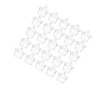 BRIGHTFUFU 24 Pièces Boîtes à Dragées Transparentes de Couronne avec Couvercle, Design Multifonctionnel en Ps pour Mariage et Occasions Festives
