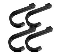 BRIGHTFUFU 4 Pièces Crochets J Plastique pour Rayonnage Garage Accroches pour Outils Câbles et Tuyaux Organisateur Gain de Place pour Abri Jardin et Atelier