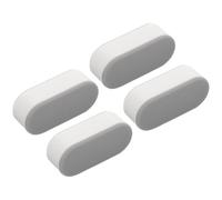 BRIGHTFUFU 4 Pièces Patin Abattant Wc en Plastique Butoir de Couvercle de Toilette, Coussinet Amortisseur Antidérapant Facile à Installer pour Siège de Toilette
