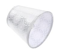 BRIGHTFUFU Abat-jour Suspendu en Tissu Argenté pour Lampadaire et Lampe Murale, Accessoire Élégant et Simple pour Décoration Intérieure, Protège les Yeux