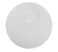 BRIGHTFUFU Abat-jour Suspendu Globe en Verre Blanc Mat, Double Trou Bord Plat, Diffuseur Lumineux Uniforme pour Lampe de Chevet au Design Minimaliste et Élégant