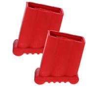 BRIGHTFUFU Bande Antidérapante Escalier en Caoutchouc Rouge Accessoires pour Échelles D'intérieur et Garage 2pcs Tapis de Pied D'escabeau Antidérapant pour Protection Bruit