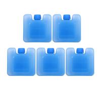 BRIGHTFUFU Bloc réfrigérant pour glacière Portable 5pcs Boîte à glaçons pour Ventilateur de climatiseur, Bleu, rétention du Froid, pour fête Estivale et Jours de Forte Chaleur