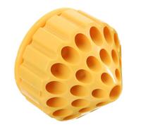 BRIGHTFUFU Boîte de Rangement Abs Jaune, pour Embouts de Meulage Rotative | Organiseur à Structure Alvéolée, Stable et Peu Encombrant, pour Forets et Tarauds, Atelier