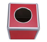 BRIGHTFUFU Boîte de Tombola Rouge Carrée en Alliage D'aluminium, Multifonction pour Stocker Boules de Tombola, Design Classique Brillant, pour Fêtes et Événements Couleur Couleur
