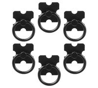 BRIGHTFUFU Boutons Meuble Design Moderne en Alliage de Zinc Lot de 6 Noir Poignées pour Tiroirs de Commode Faciles à Installer et Forme Créative pour Meuble et Armoire