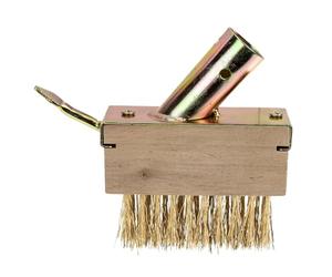BRIGHTFUFU Brosse de Désherbage Manuelle à Long Manche pour Joints de Pavés | Acier Cuivré, Tête Étroite à Fils Métalliques, Grattoir Triangulaire, pour Allées et Entretien