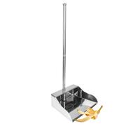 BRIGHTFUFU Pelle à Poussière Maison en Métal Épais Manche Long Simple et Délicat pour Collecte des Déchets Ménagers
