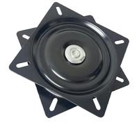BRIGHTFUFU Plaque Pivotante Rotation Fluide et Stable pour Chaise Pivotante en Acier Noir Mécanisme Pivotant pour Tabouret de Bar ou Siège Inclinable