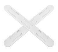 BRIGHTFUFU Rail Tiroir Coulissant en Abs Blanc, Lot de 2pcs Durabilité, Résistant à L'usure Quotidienne pour Organisateur Armoire Vêtement et Rangement Tiroirs