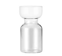 BRIGHTFUFU Tasse à Café en Verre de 310ml de Sablier, Pratique et Facile à Nettoyer, Design Créatif et Élégant pour Usage Quotidien ou Restaurant