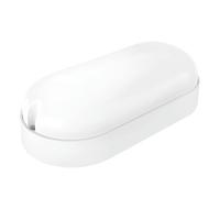 Brightium Applique LED ovale blanche, idéale pour l'extérieur. Étanche (IP65), fonctionne avec 7 W et lumière neutre. Parfaite pour éclairer avec style et sécurité n'importe quel espace extérieur.
