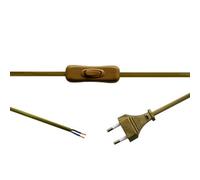 Brightium B1184125 Interrupteur unipolaire de 2 m, 2 A/250 V, idéal pour contrôler les circuits électriques et activer/désactiver les appareils, Image