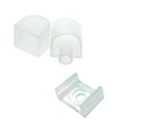 Brightium Lot de bouchons et agrafes pour bande Néon - Idéal pour fixer et organiser des câbles et des éléments lors d'événements ou de décorations.