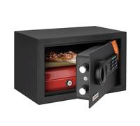 Brihard Home Coffre-fort pour Maison 20x31x20 cm, Coffre Fort Verrouillable pour Argent et Bijoux, Capacité 11 L, Coffre-fort Compact avec Clavier Numérique et Ecran LED, Mini coffre-fort