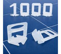 Brikora® 1000 Croisillon Autonivelant 2mm pour carrelage - Croisillons kit joint carrelage - Cale carrelage autonivelante Outil niveau pose salle de bain & sol Correcteur nivellement carreau parquet