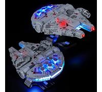 BRIKSMAX Éclairage LED pour Lego Star Wars Faucon Millenium (version tactile) 75375, kit de lumière compatible pour blocs de construction - Sans kit Lego, lumière décorative de qualité supérieure pour