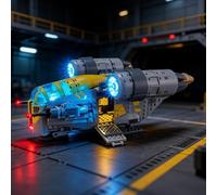 BRIKSMAX Éclairage LED pour LEGO Star Wars Razor Crest 75447 - Kit de lumière compatible pour briques de construction - Sans kit Lego - Lumière décorative de qualité supérieure pour modélisme