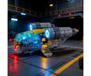 BRIKSMAX Éclairage LED pour LEGO Star Wars Razor Crest 75447 - Kit de lumière compatible pour briques de construction - Sans kit Lego - Lumière décorative de qualité supérieure pour modélisme