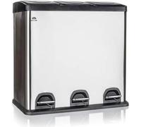 Brilanz bac de recyclage en acier inoxydable Savery 60 l (3 x 20 l)