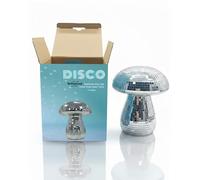 Brillantreal Boule Disco en Forme de Champignon - 17,8 cm - Effet Miroir argenté - Fait à la Main - Ornements rétro réfléchissants en Forme de Champignon pour la Maison, la Chambre, Le Bar et Les