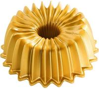Brilliance Gugelhupfform 6 tasses aluminium doré 21 cm x 20,6 cm NW 93277 - Plat à four