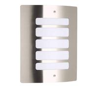 Brilliant – Applique d'extérieur Todd – IP44 E27 60 W acier inoxydable gris