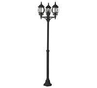 Brilliant 48688/06 Istria Lampadaire Extérieure à 3 Lumières IP23 60 W E27 230 V Noir