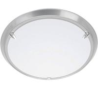 Brilliant 90288/11 Livorno Plafonnier LED E27 60 W titane, blanc