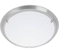Brilliant Plafonnier Livorno 90288/11 LED E27 60 W titane blanc