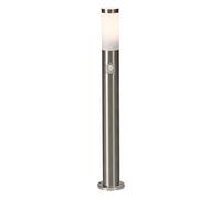 Brilliant Lampadaire extérieur Chorus 43699/82 détecteur de mouvements LED E27 10W acier inoxydable