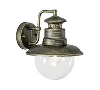 Brilliant Artu 96128/86 Applique extérieure Ampoule à économie d'énergie, LED E27 53 W noir, or